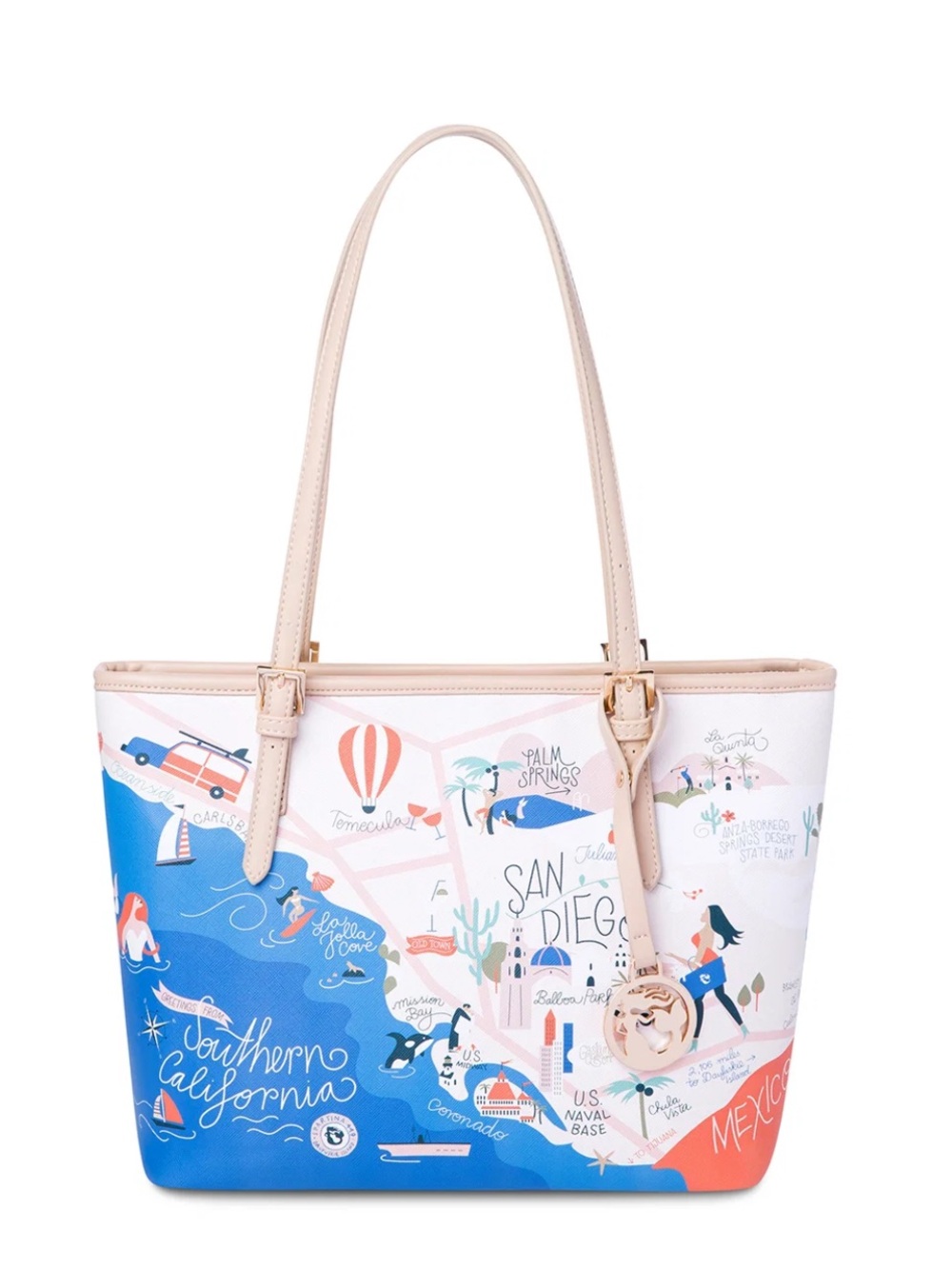 Spartina Southern California Tote with zipper - San Diego, Los Angeles - Picture 2 of 11